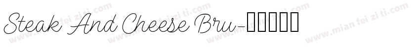 Steak And Cheese Bru字体转换